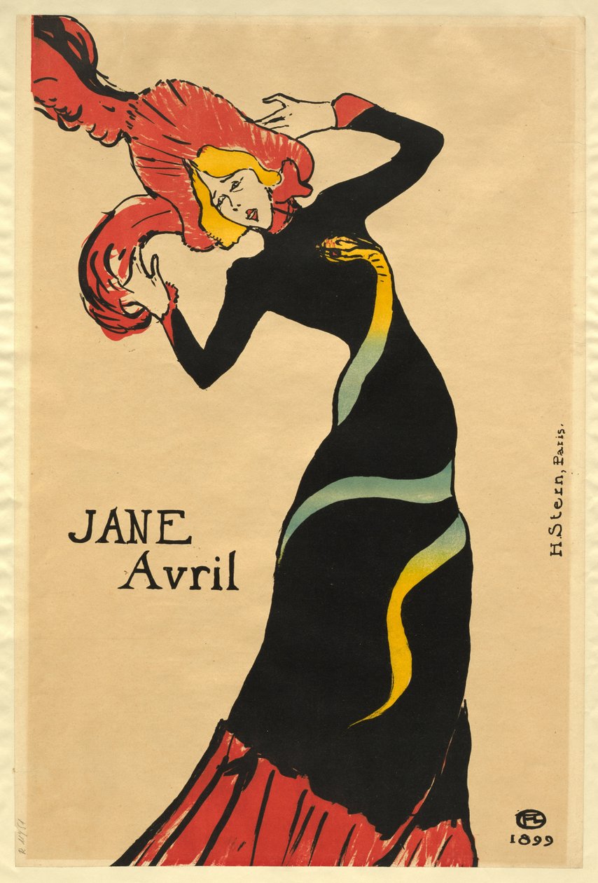 Jane Avril von Henri de Toulouse-Lautrec