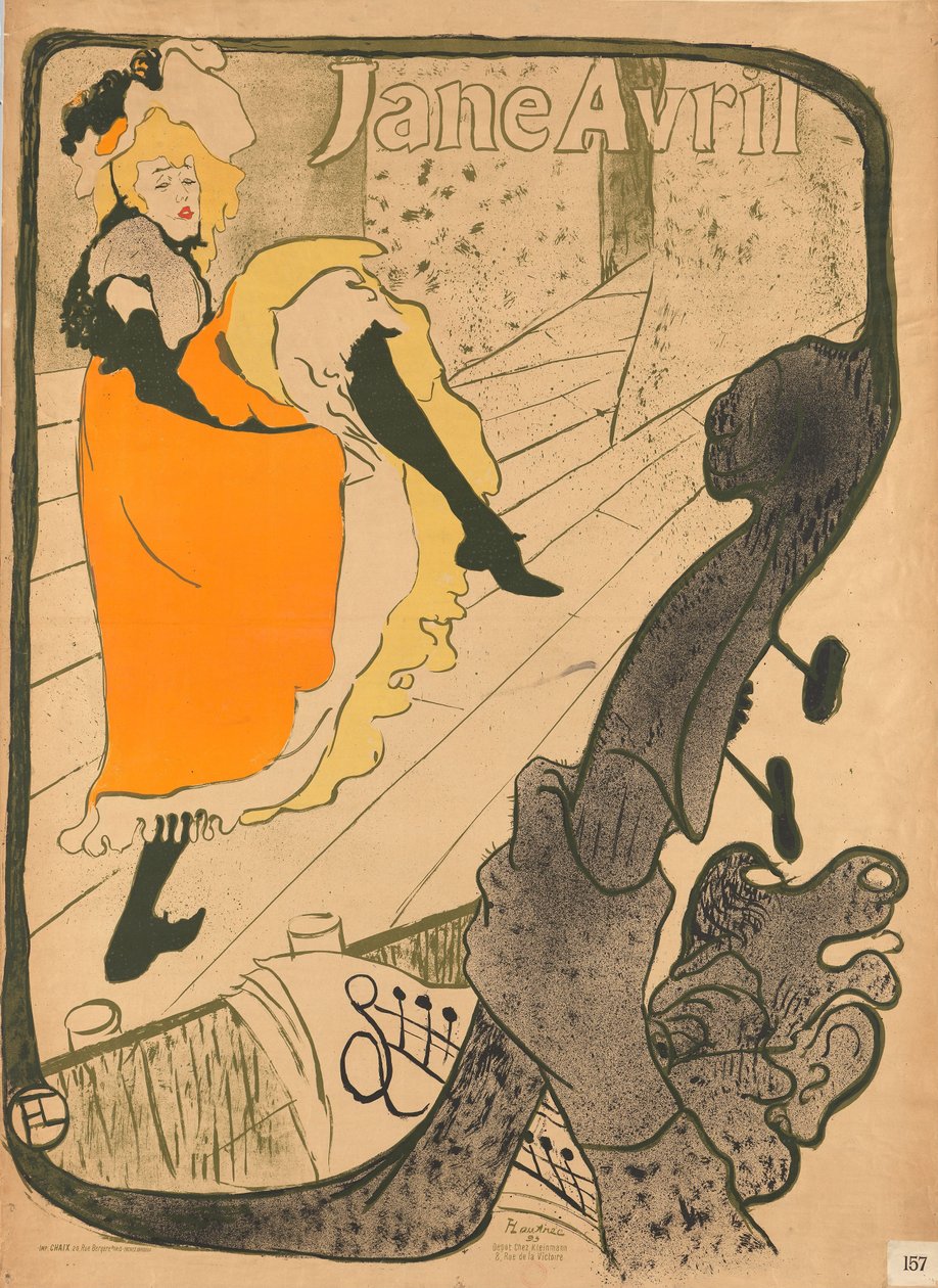 Jane Avril von Henri de Toulouse-Lautrec