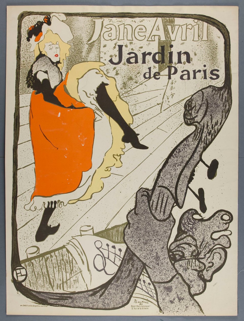 Jane Avril, Jardin de Paris von Henri de Toulouse-Lautrec