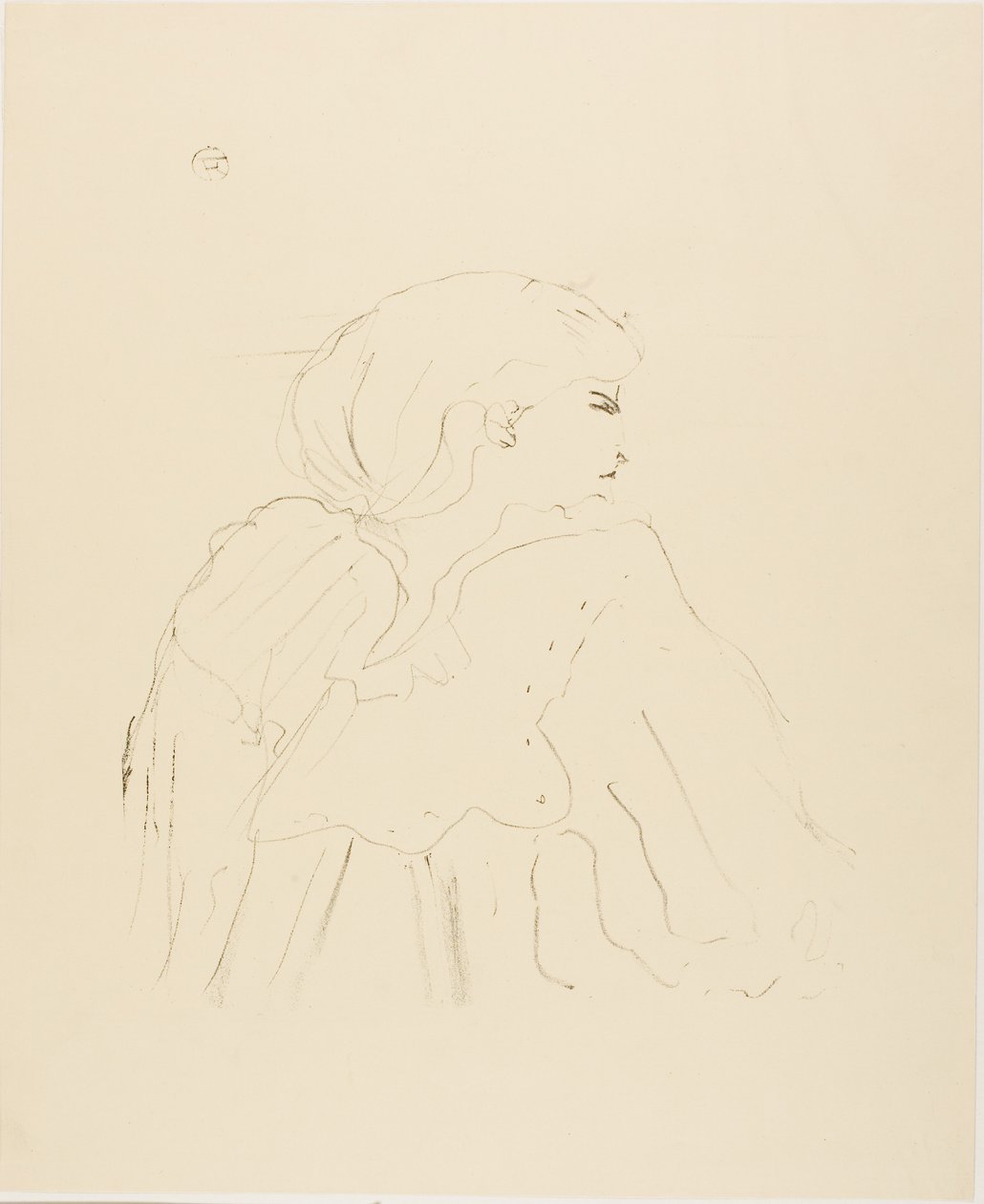 Jane Hading, aus Treize Lithographies von Henri de Toulouse-Lautrec