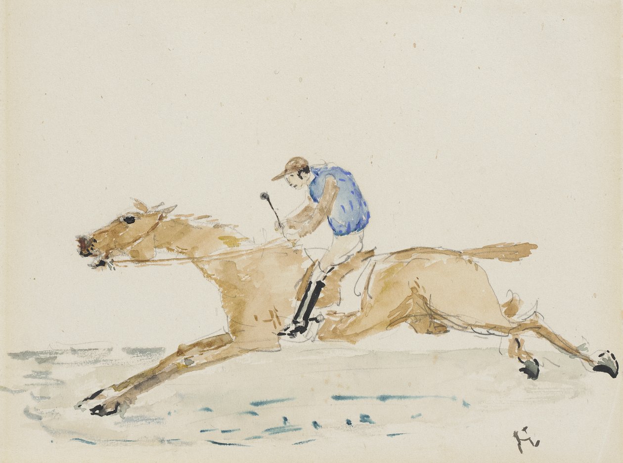 Jockey im Galopp von Henri de Toulouse-Lautrec