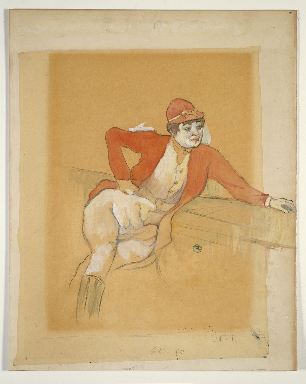 La Macarona im Kostüm eines Jockeys von Henri de Toulouse Lautrec