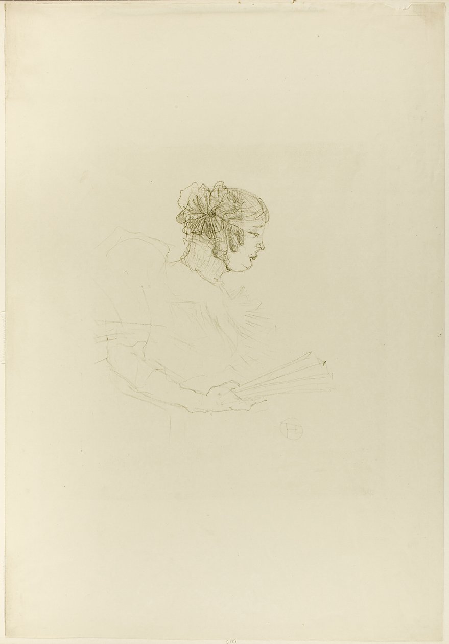 Luce Myrès, im Profil von Henri de Toulouse-Lautrec