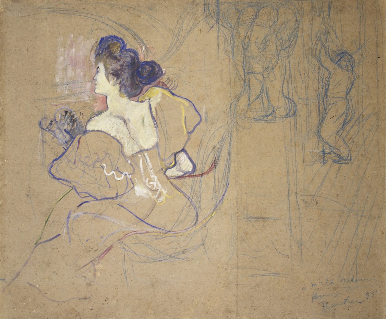 Madame Thadée Natanson (Misia Godebska, 1872-1950) im Theater von Henri de Toulouse-Lautrec