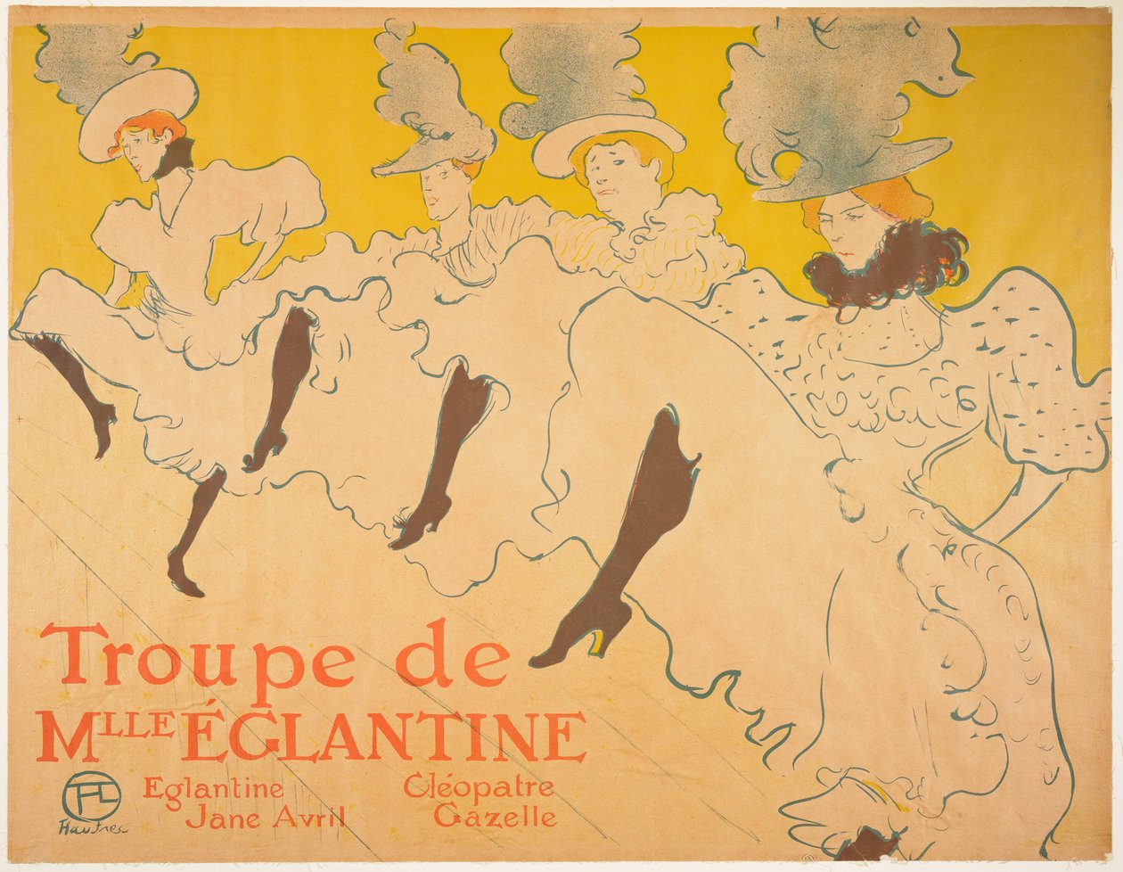 Mademoiselle Eglantines Truppe von Henri de Toulouse-Lautrec