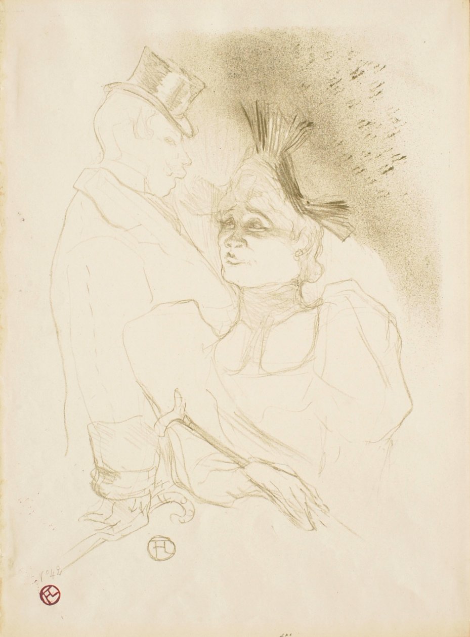 Fräulein Lender und Baron von Henri de Toulouse-Lautrec