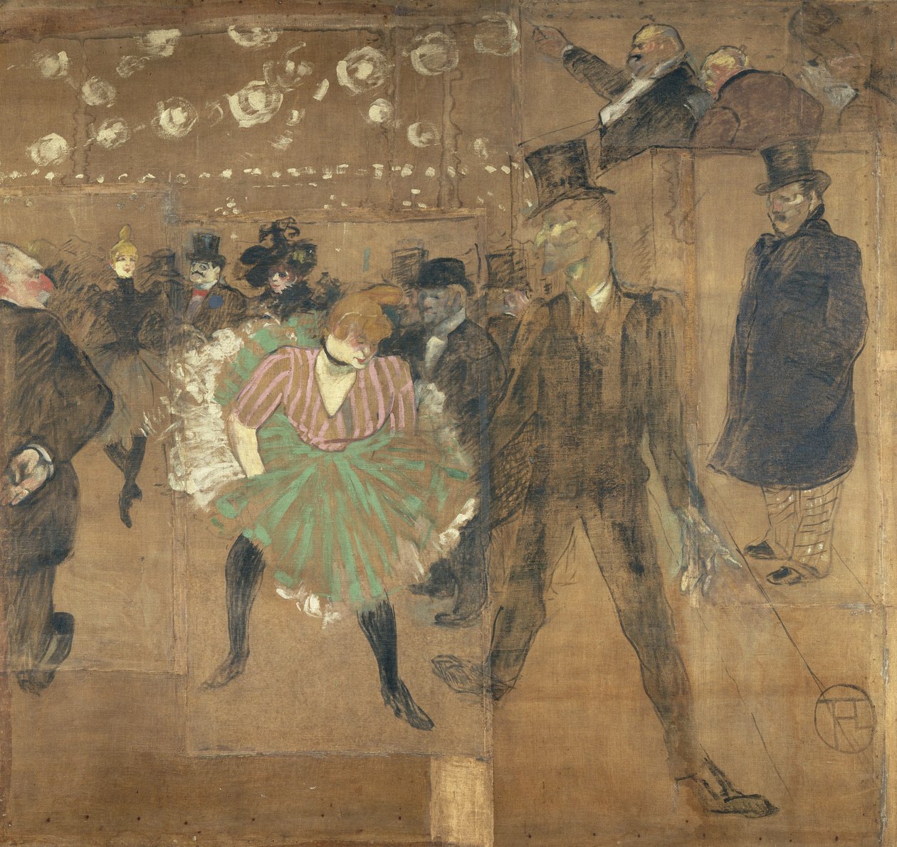 Panneaux für die Bude der Goulue, auf der Foire du Trône in Paris von Henri de Toulouse-Lautrec