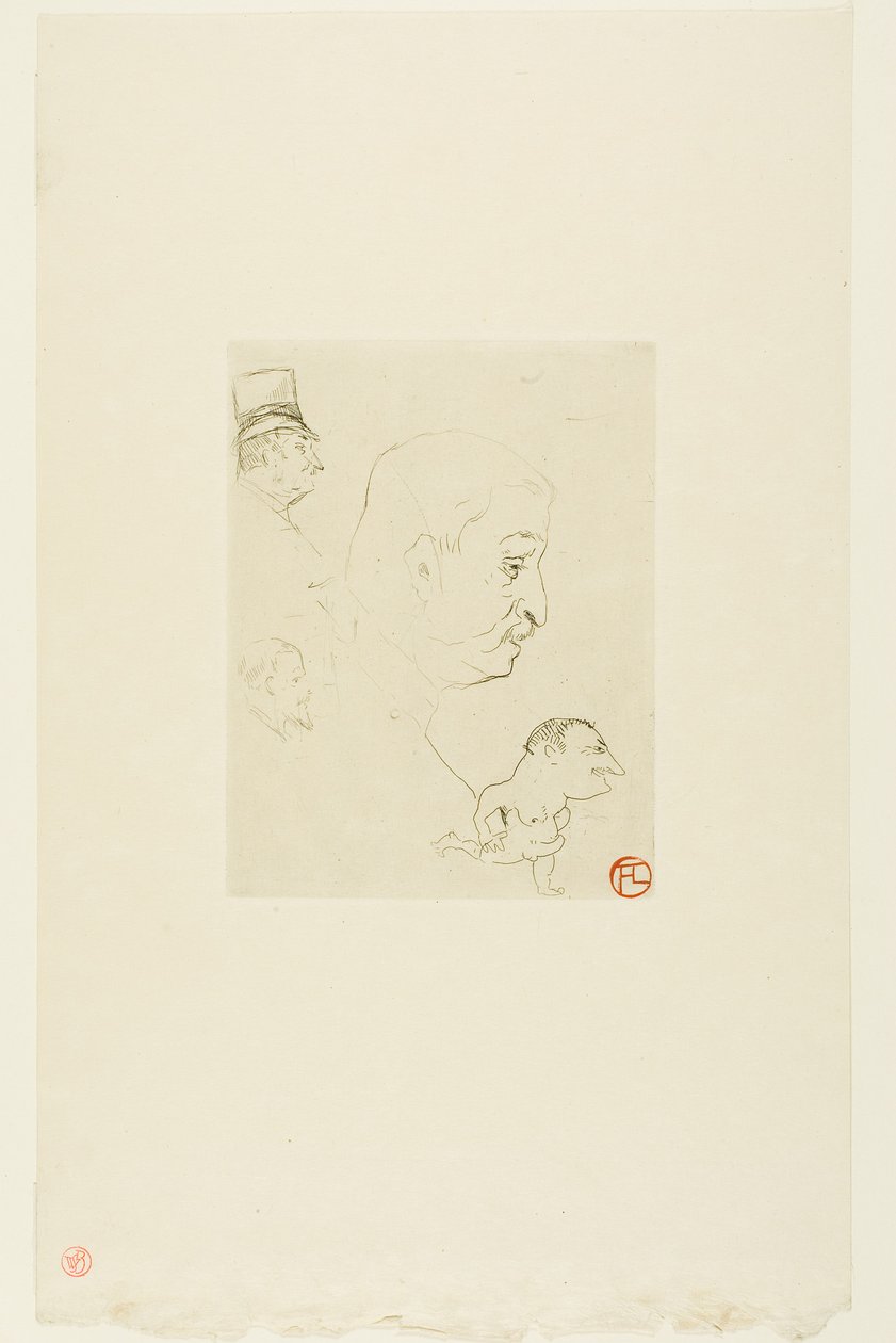 Skizze von Henri de Toulouse-Lautrec
