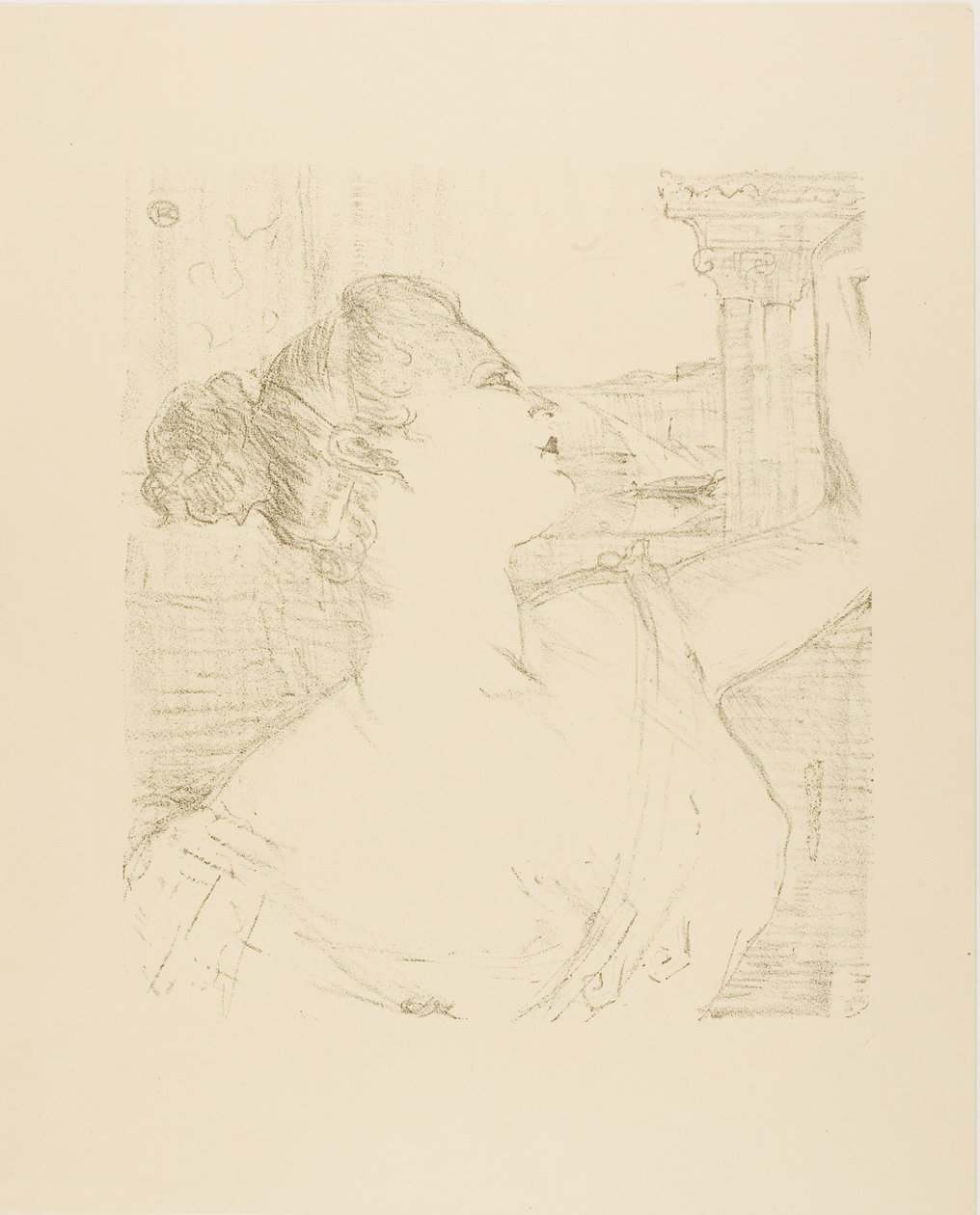Sybil Sanderson, aus Treize Lithographies von Henri de Toulouse-Lautrec