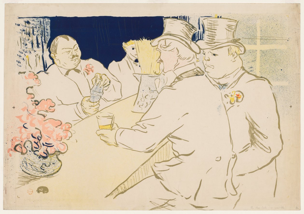 Die irische und amerikanische Bar, Rue Royale von Henri de Toulouse-Lautrec