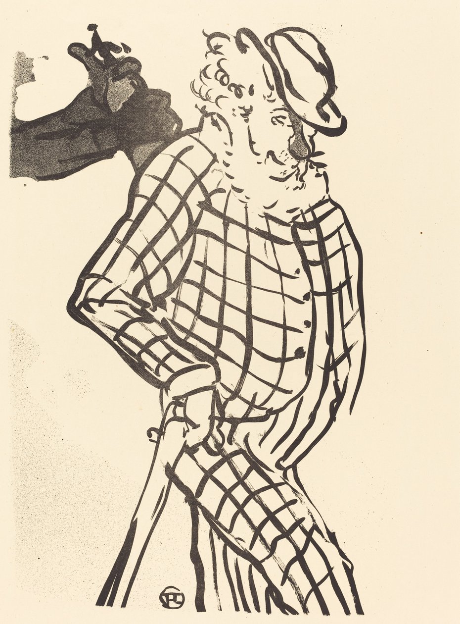Amerikanischer Sänger, Chanteur américain, 1893 von Henri de Toulouse Lautrec