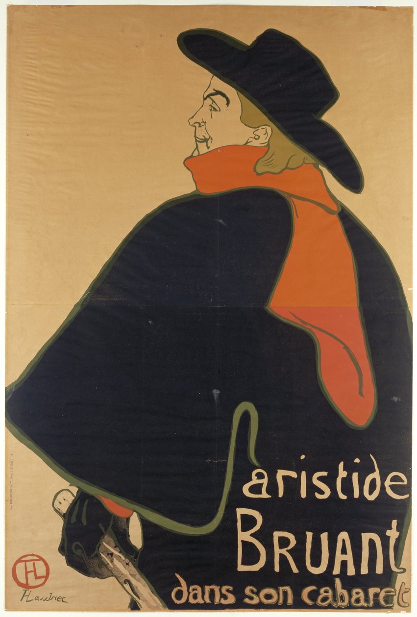 Aristide Bruant in seinem Kabarett, 1893 von Henri de Toulouse Lautrec