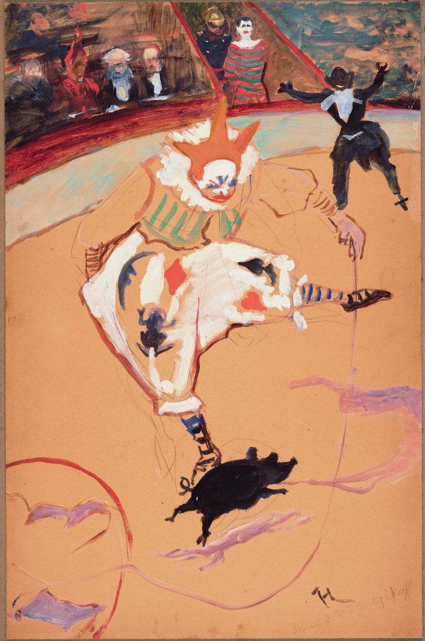 Im Zirkus Fernando: Medrano mit einem Ferkel von Henri de Toulouse Lautrec