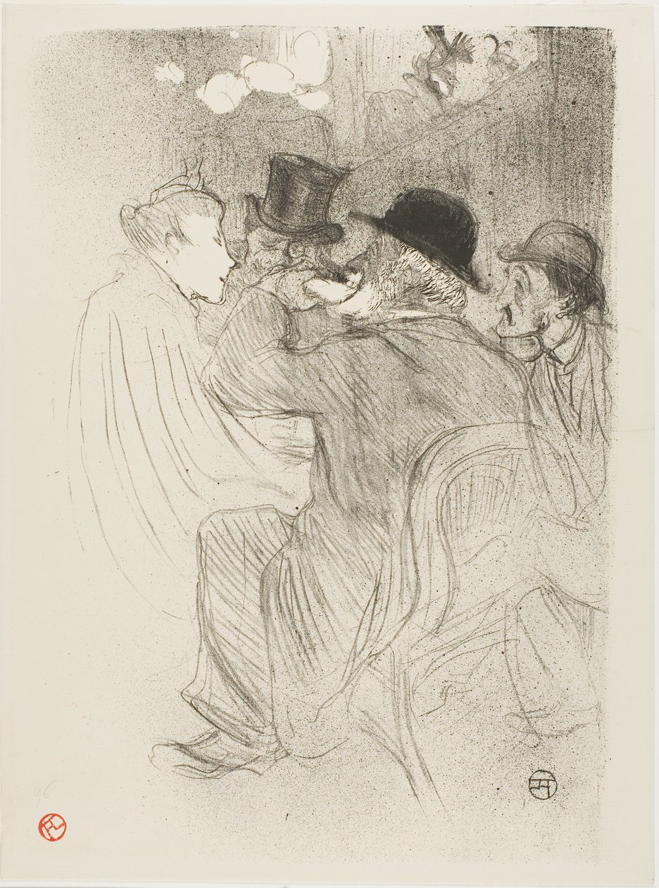 Im Moulin Rouge: Ein Rüpel! Ein echter Rüpel! von Henri de Toulouse Lautrec