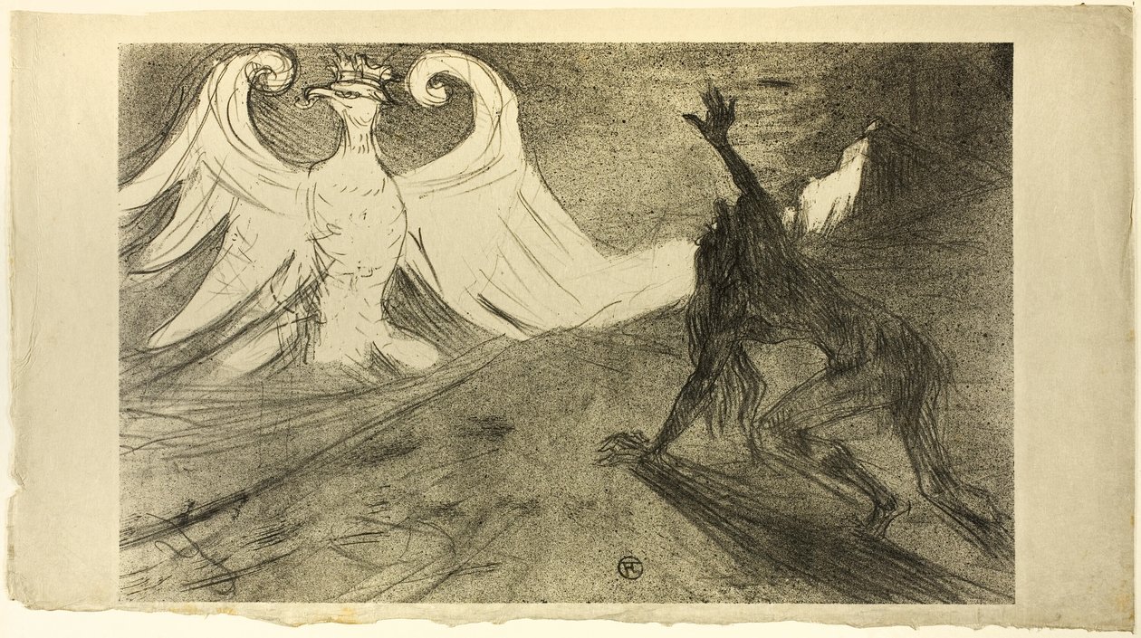Am Fuß des Sinai, abgelehntes Cover von Henri de Toulouse Lautrec