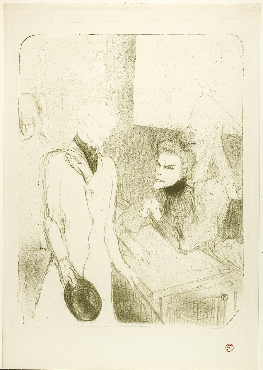 Brandès und le Bargy in Les Cabotins von Henri de Toulouse Lautrec