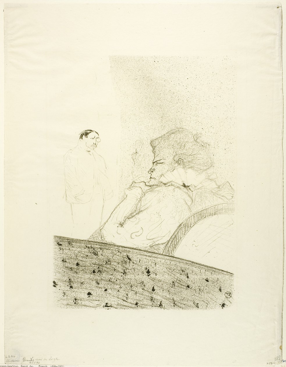 Brandès in ihrer Loge von Henri de Toulouse Lautrec