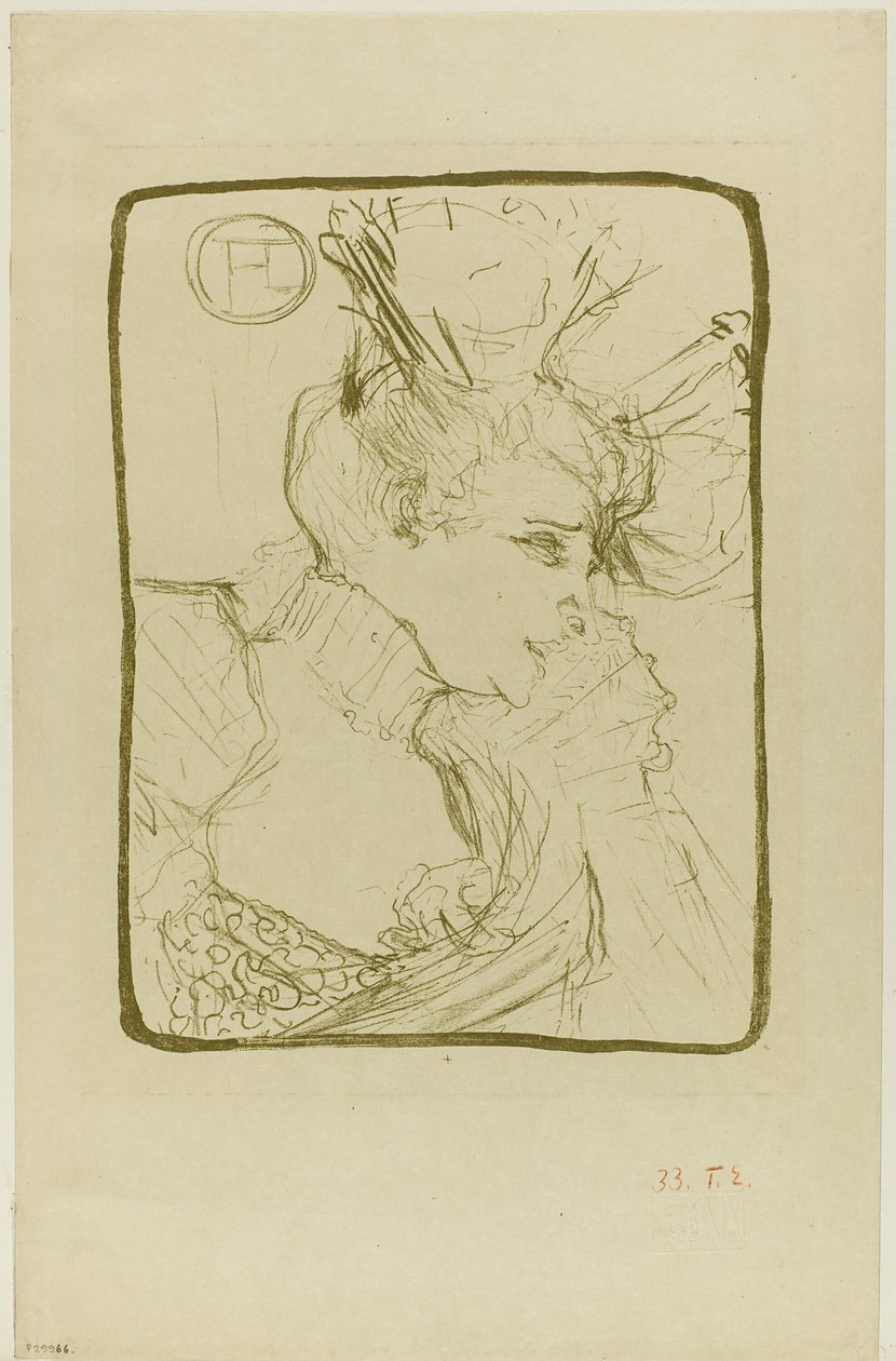 Büste von Mademoiselle Marcelle Lender von Henri de Toulouse-Lautrec