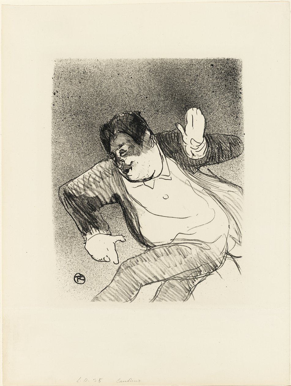 Caudieux im Petit Casino, aus Le Café-Concert von Henri de Toulouse Lautrec