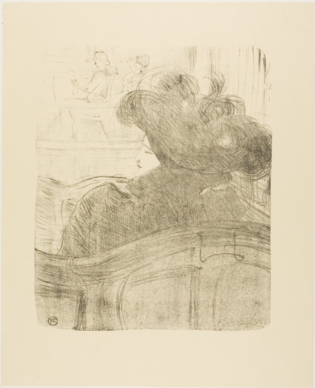 Cléo de Mérode, aus Treize Lithographies von Henri de Toulouse Lautrec