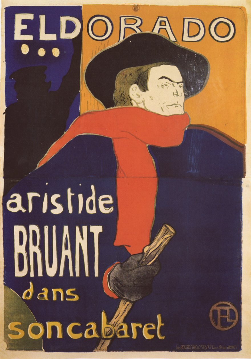 Eldorado, Aristide Bruant Poster, 1892 von Henri de Toulouse Lautrec