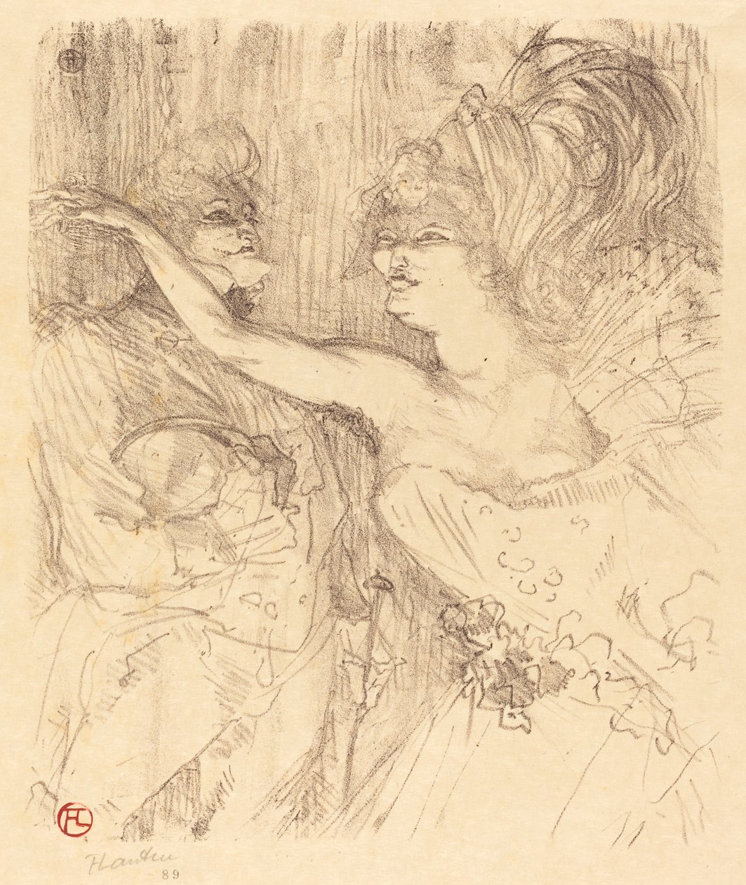 Guy und Mealy in "Paris qui marche" von Henri de Toulouse Lautrec