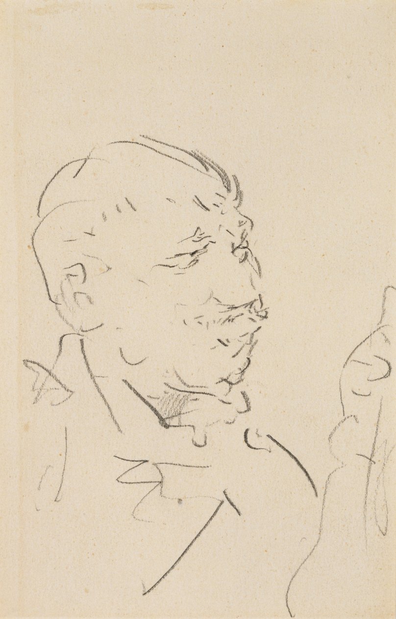 Kopf eines Mannes von Henri de Toulouse Lautrec
