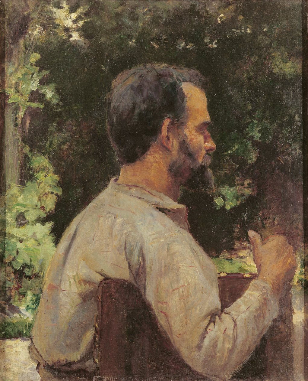 Kopf eines Mannes, Monsieur Etienne Devismes, 1882 von Henri de Toulouse Lautrec