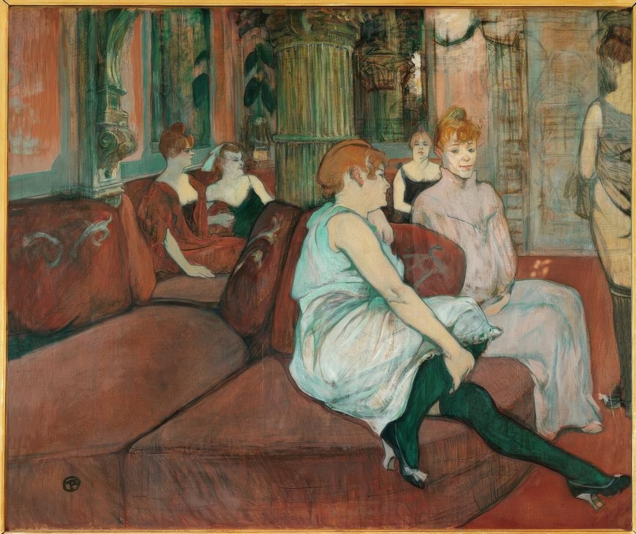 Im Salon der Rue des Moulins von Henri de Toulouse Lautrec