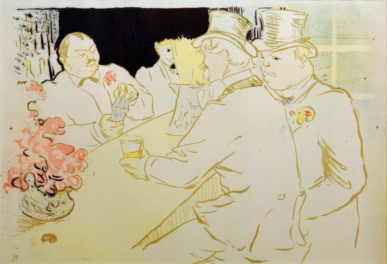 Irish American Bar, Rue Royale, The Chap Book von Henri de Toulouse Lautrec