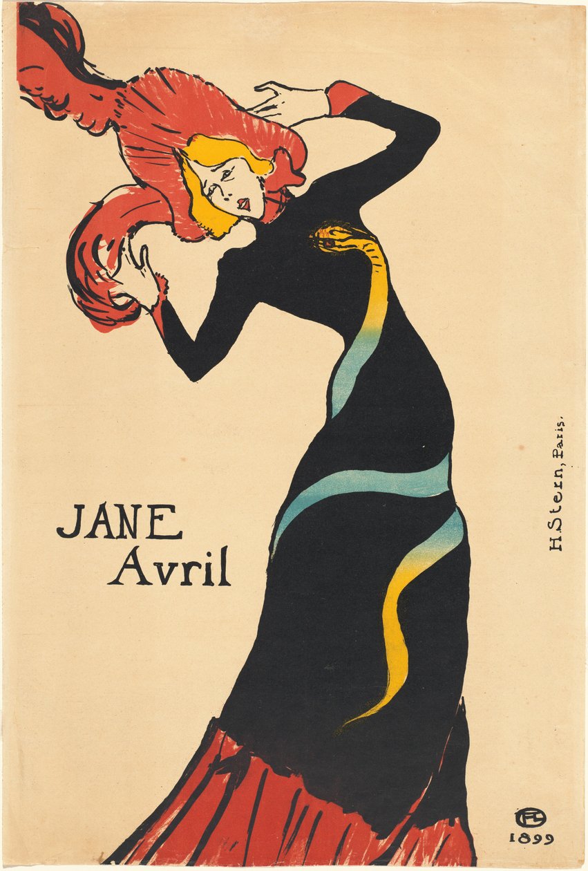 Jane Avril von Henri de Toulouse Lautrec