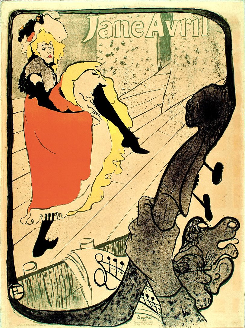 Jane Avril von Henri de Toulouse-Lautrec