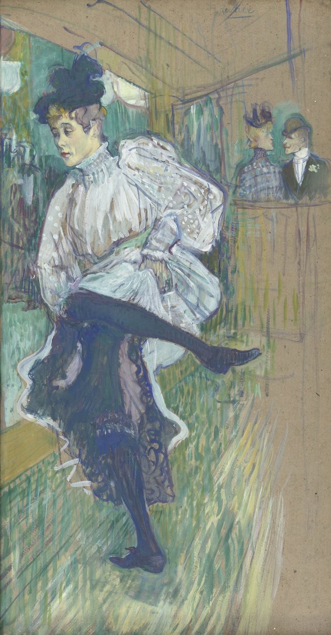 Jeanne Avril beim Tanzen von Henri de Toulouse Lautrec