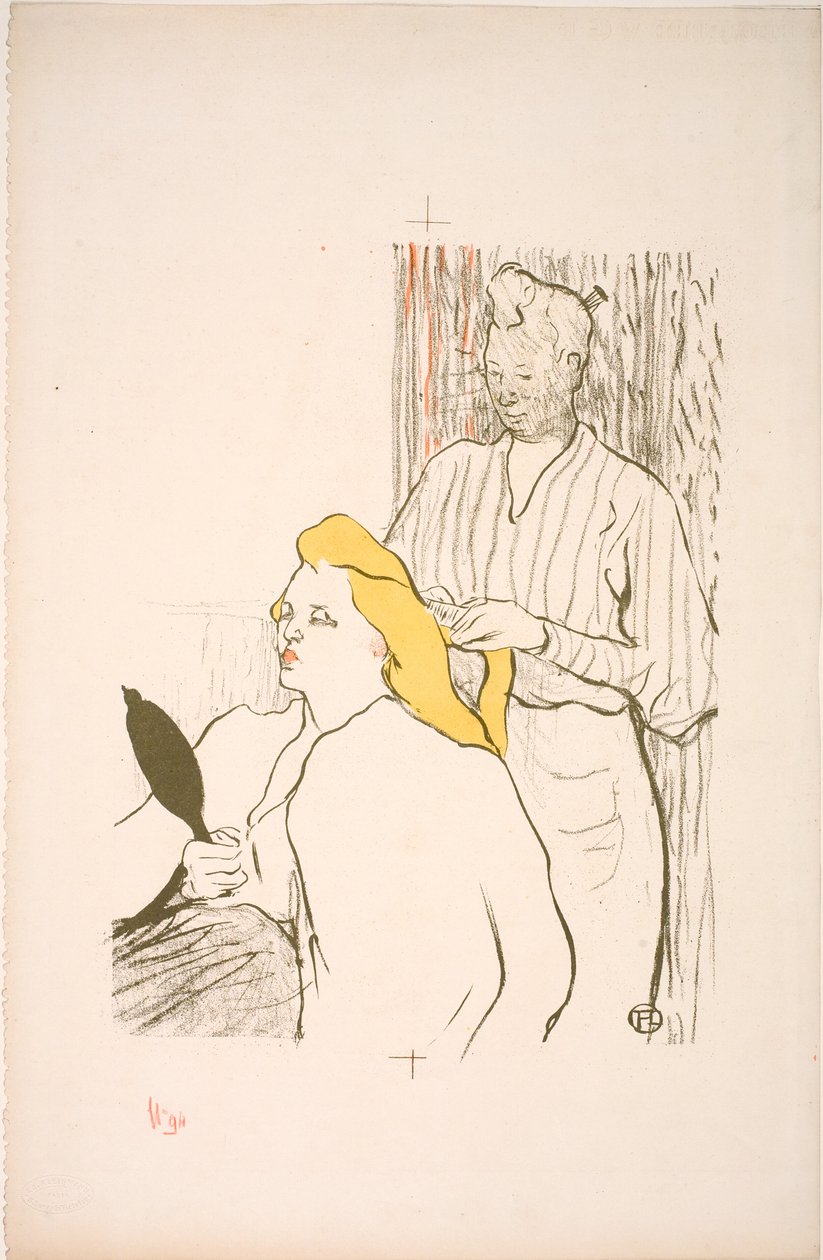 Die Frisur. Programm des Théâtre Libre von Henri de Toulouse Lautrec