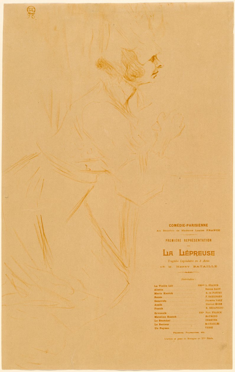 Die Aussätzige von Henri de Toulouse-Lautrec