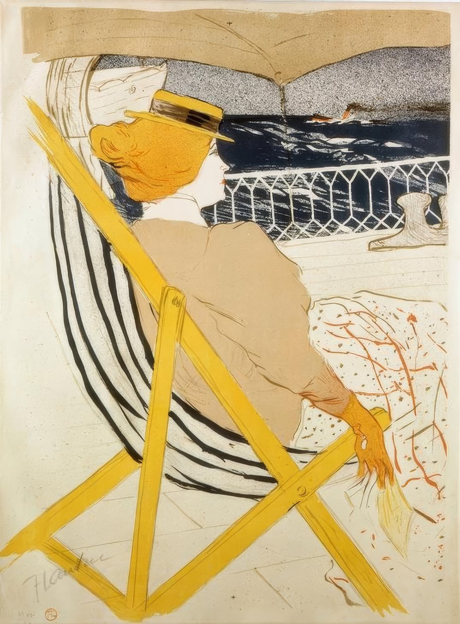 Die Passagierin von 54 oder Spaziergang auf der Yacht von Henri de Toulouse-Lautrec