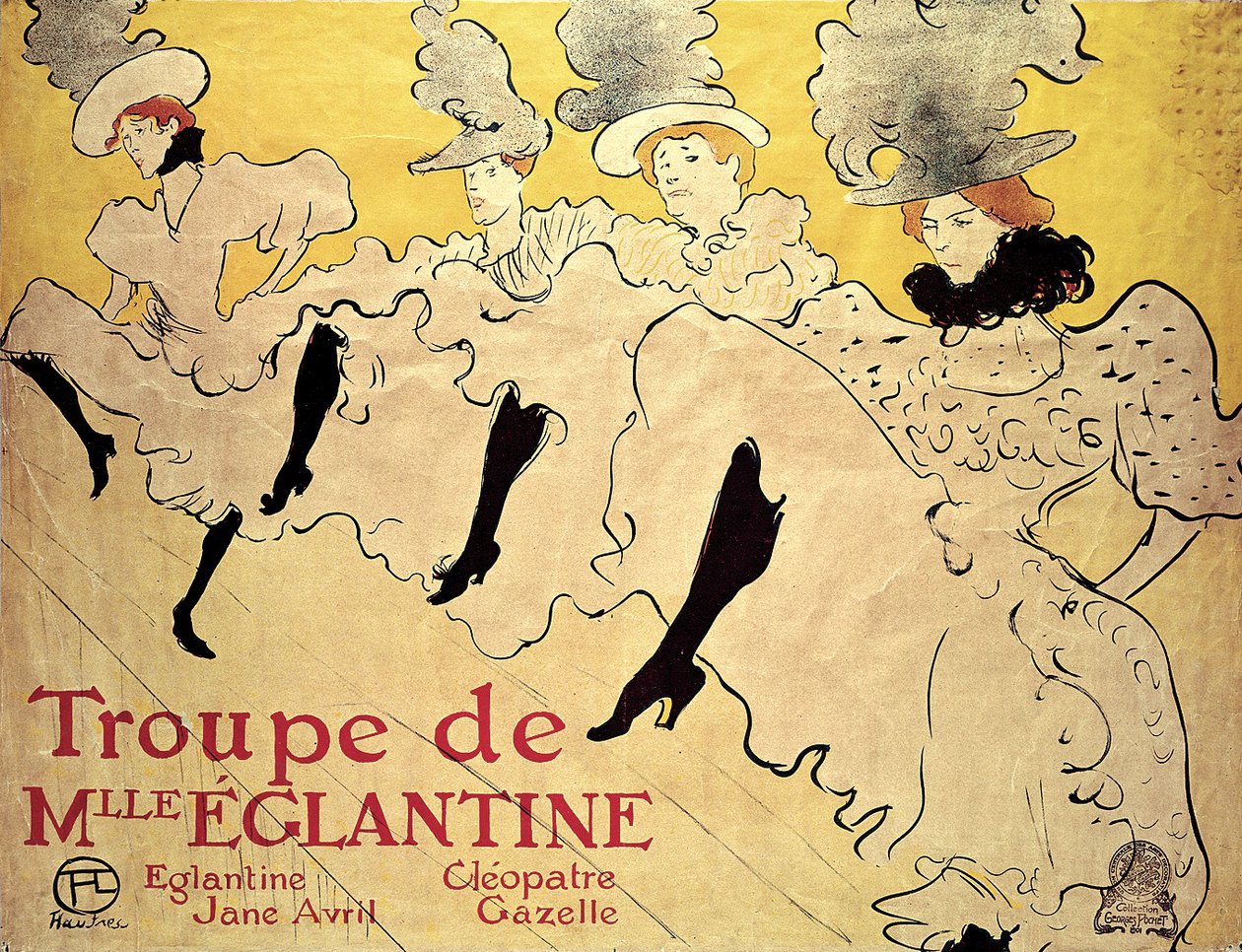 La Troupe de Mademoiselle Eglantine, 1895 von Henri de Toulouse Lautrec