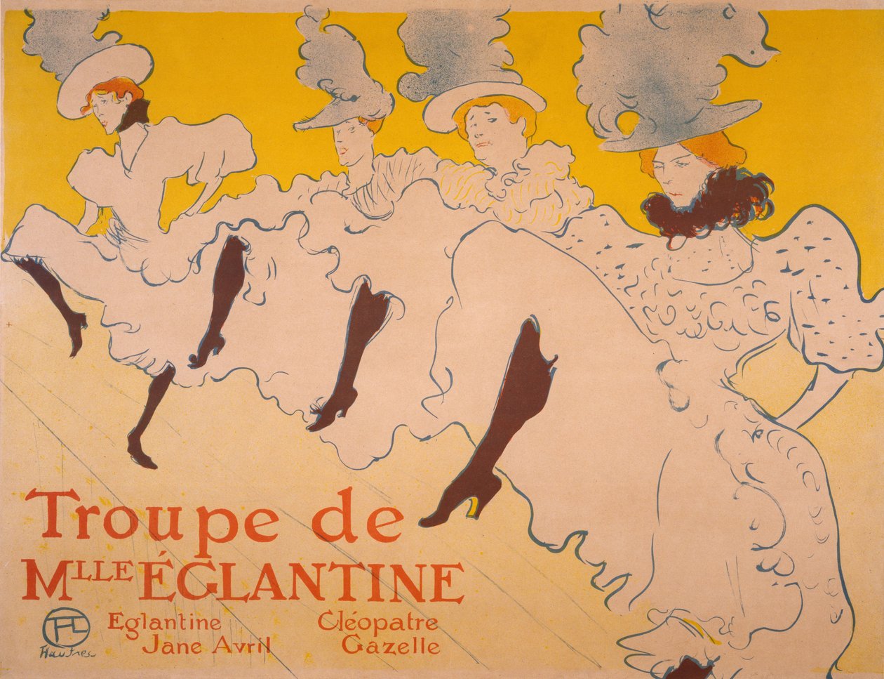 La Troupe de Mlle. Églantine, 1895-1896 von Henri de Toulouse Lautrec
