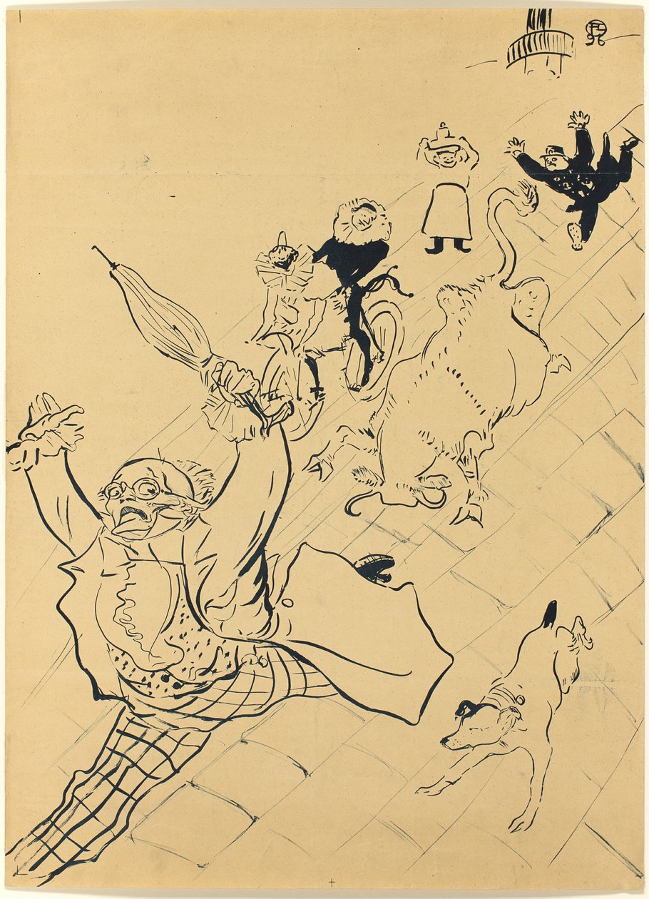 Die wütende Kuh von Henri de Toulouse-Lautrec