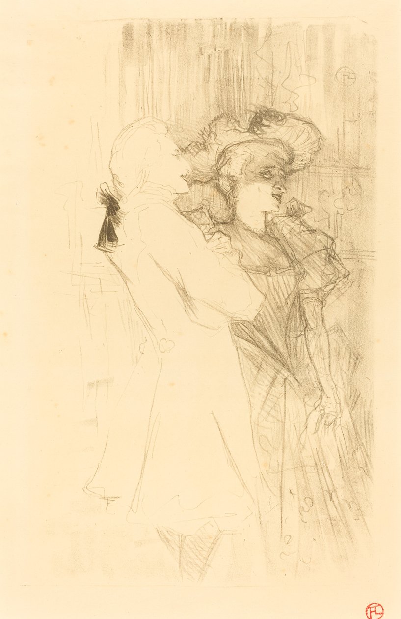 Lender und Auguez in "La chanson de fortunio" von Henri de Toulouse Lautrec