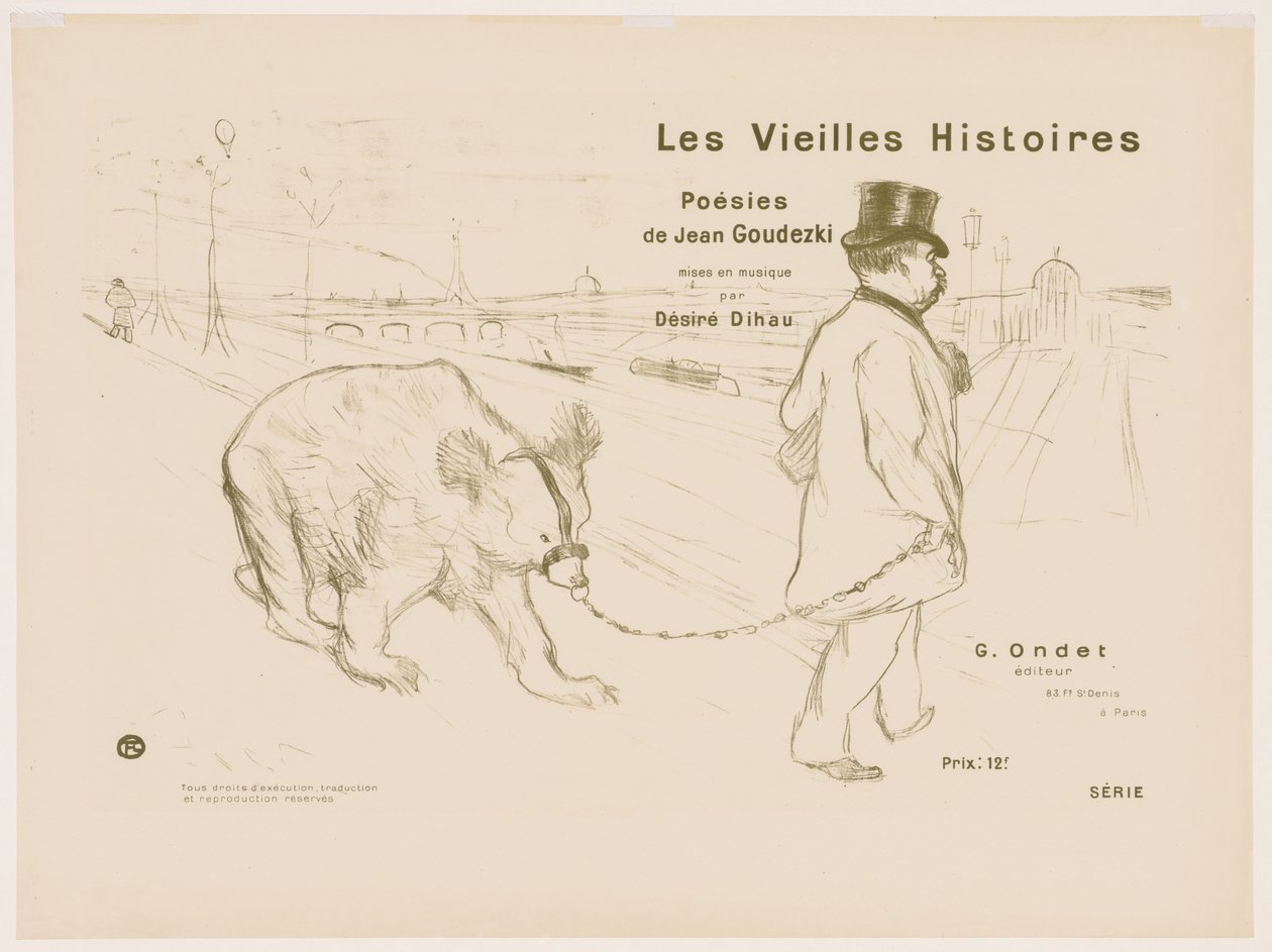Les Vieilles histoires: Couverture - Frontispiz von Henri de Toulouse Lautrec
