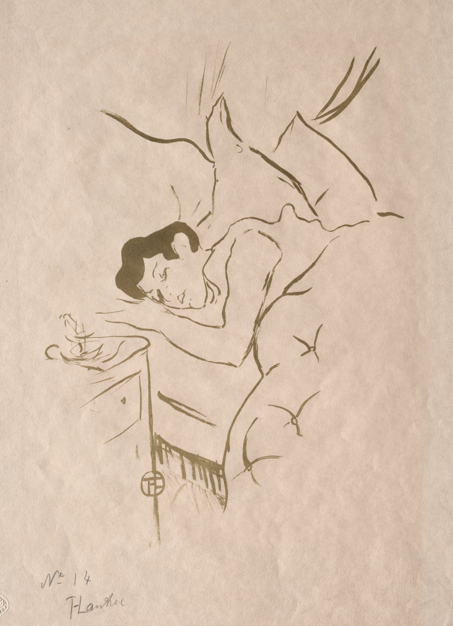 Die alten Geschichten: Dein Mund von Henri de Toulouse Lautrec