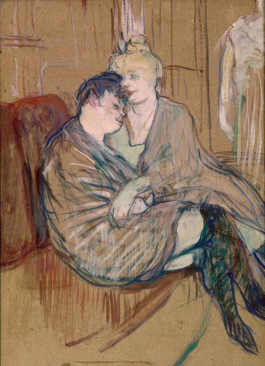Die beiden Freundinnen von Henri de Toulouse-Lautrec