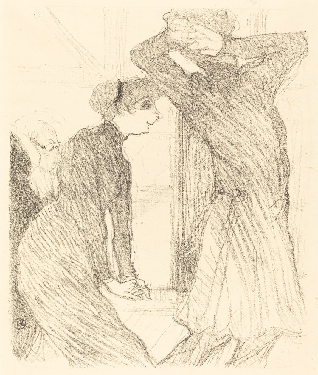 Lugne Poe und Baldy in "Au-dessus des forces humaines" von Henri de Toulouse Lautrec