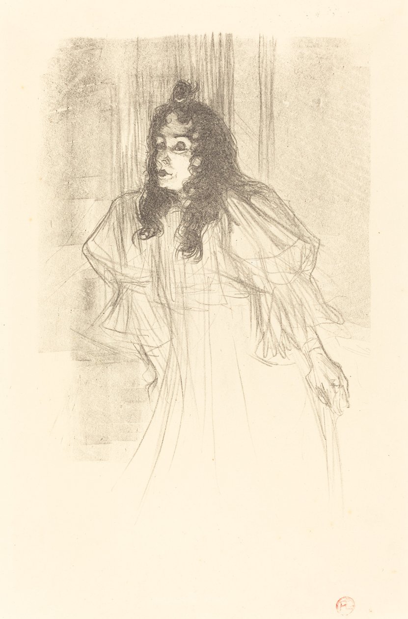 Miss May Belfort ohne Kopfbedeckung (Miss May Belfort en cheveux) von Henri de Toulouse Lautrec