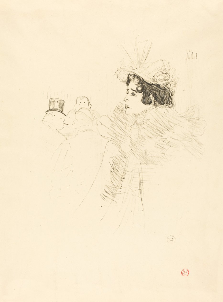 Miss May Belfort in der Irish and American Bar, rue Royale, 1895 von Henri de Toulouse Lautrec