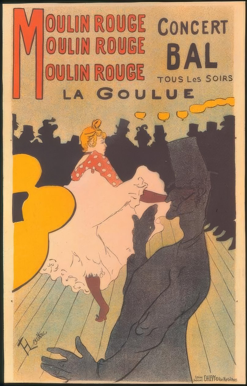 Moulin Rouge, La Goulue von Henri de Toulouse-Lautrec