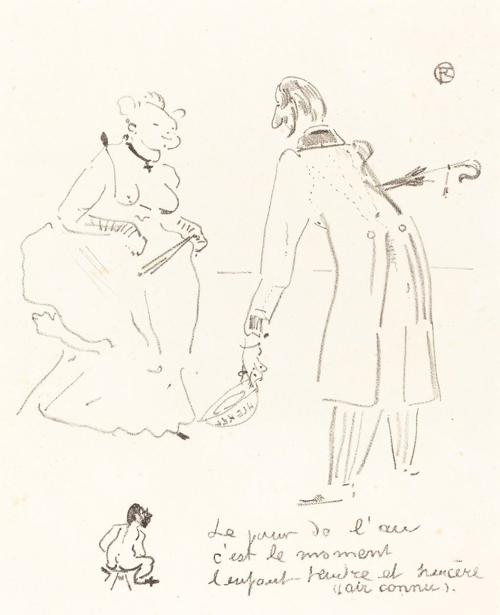 Neujahrsgruß von Henri de Toulouse Lautrec