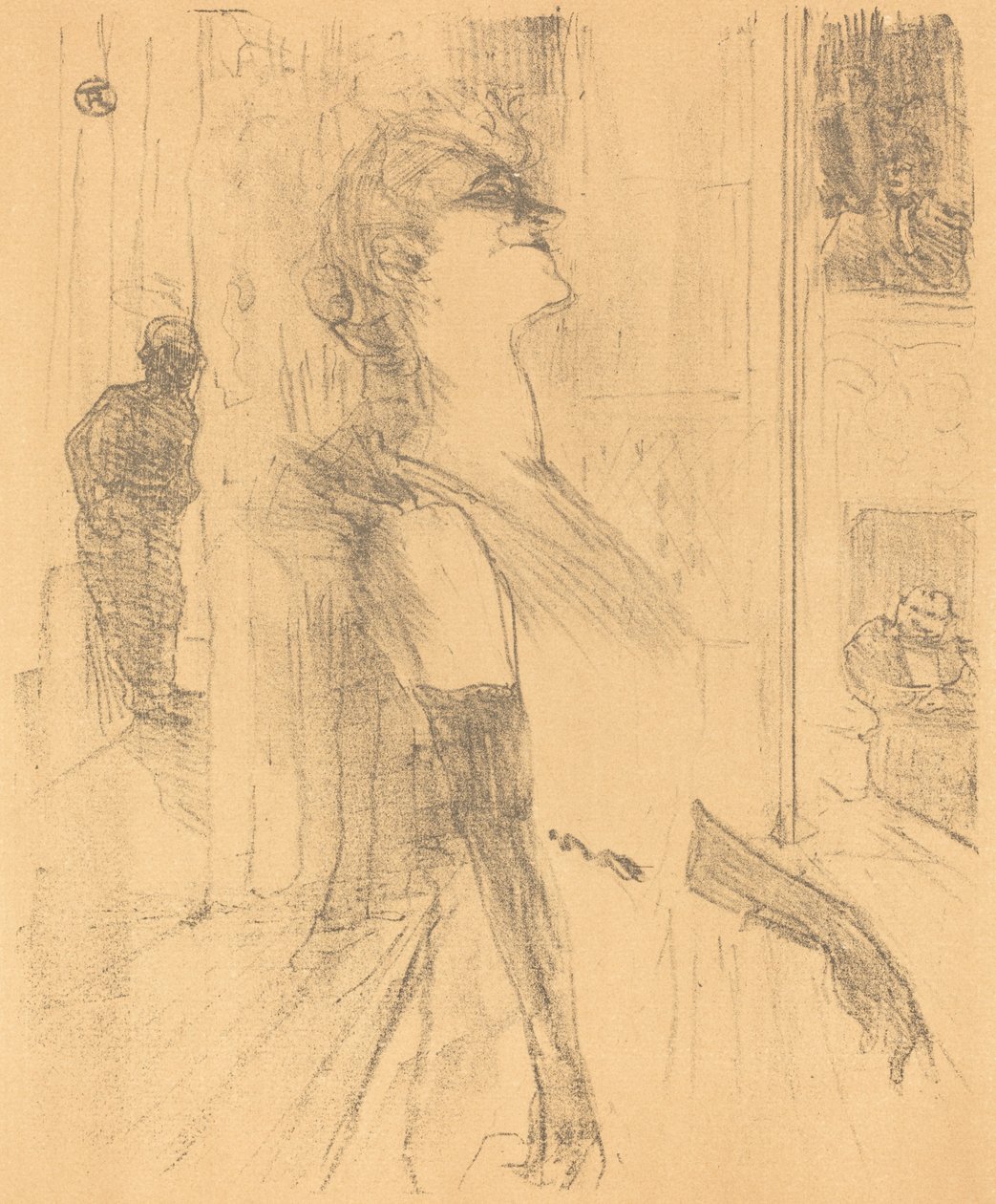 Auf der Bühne von Henri de Toulouse Lautrec
