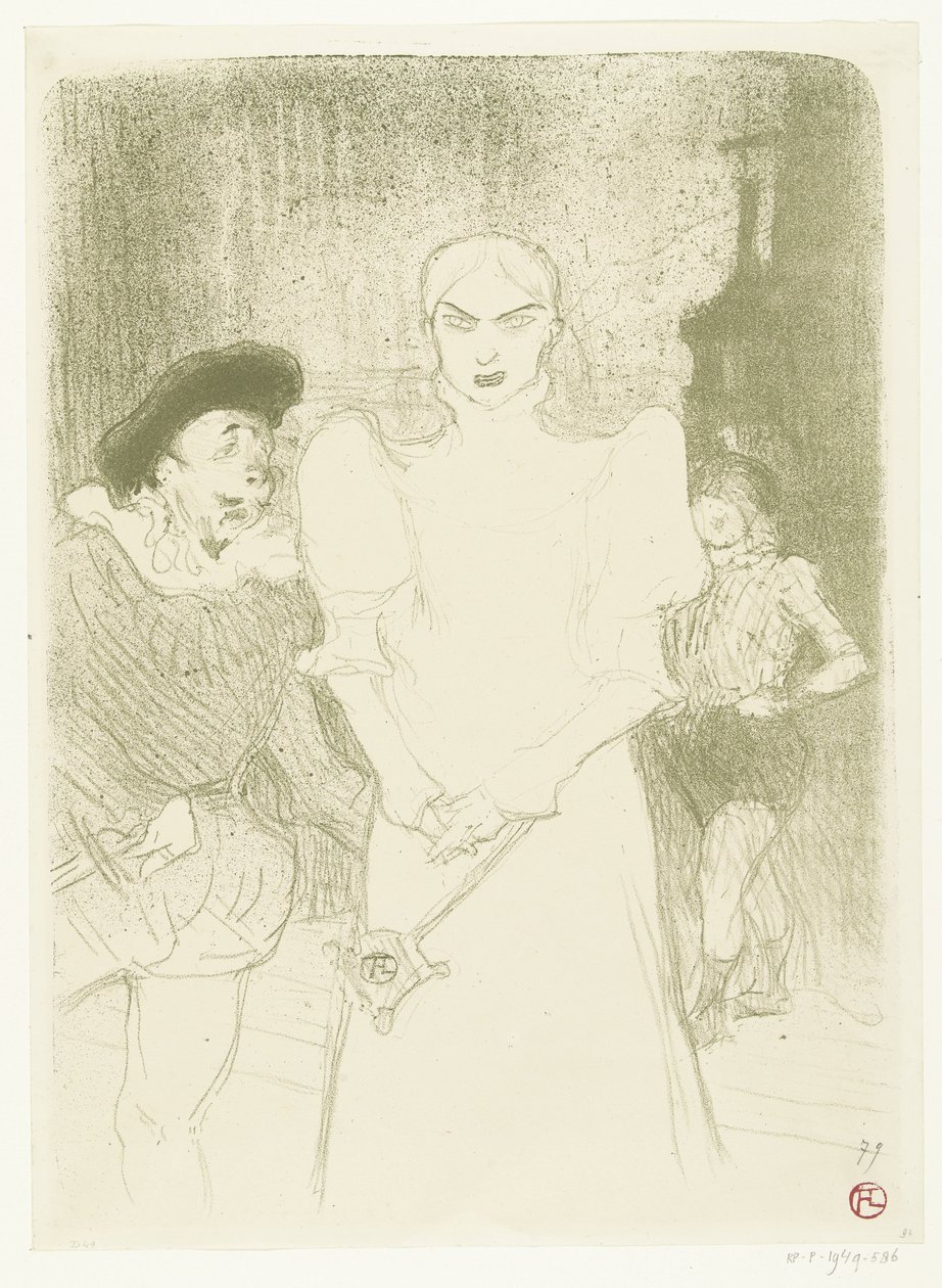 Porträt der Schauspielerin Rose Caron in ihrer Rolle als Marguerite in Faust in der Oper in Paris von Henri de Toulouse Lautrec